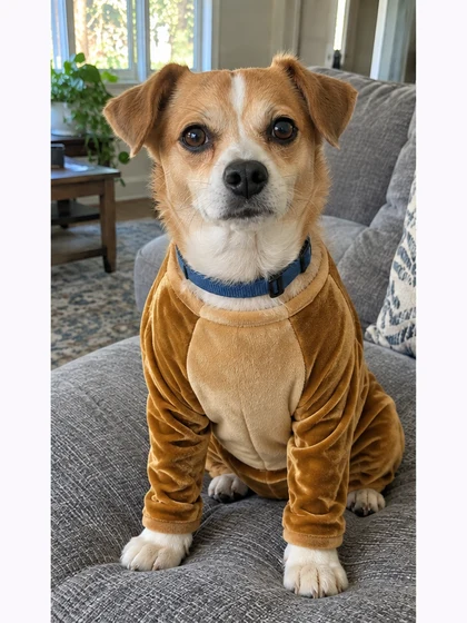 Generated pet outfit costume stage